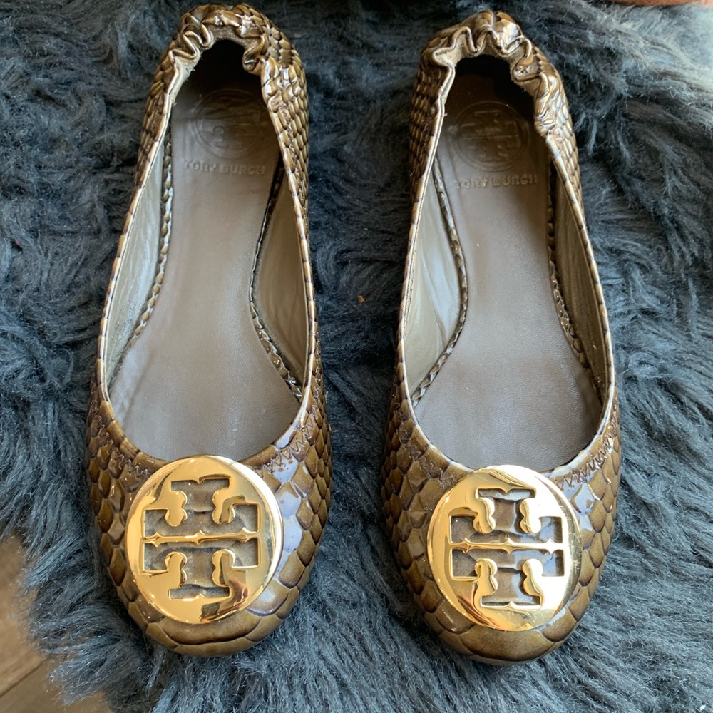 Tory Burch snake flats size 7